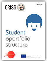Student's eportfolio structure, for the pilots of the European project CRISS 